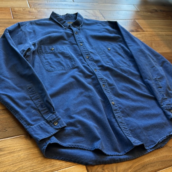Vtg Eddie Bauer button down work shirt - Picture 4 of 4